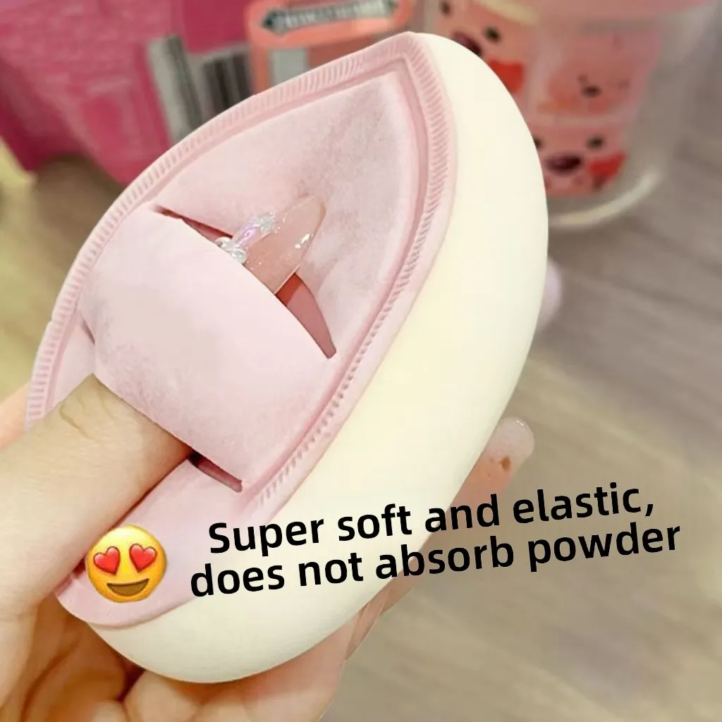 Macaron Marshmallow Makeup Puff Ultra-Soft, Wet & Dry Foundation Sponge with Bouncy Texture, Non-Absorbent Streak-Free Sponge