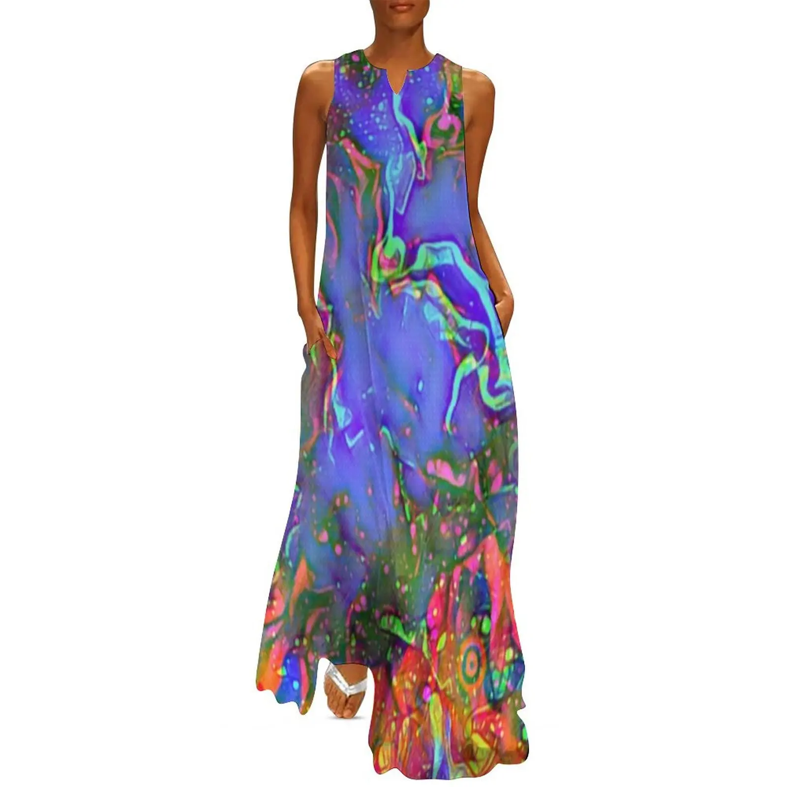 

Neon smoke Long Dress ceremony dresses dresses women summer 2025 Women's summer skirt