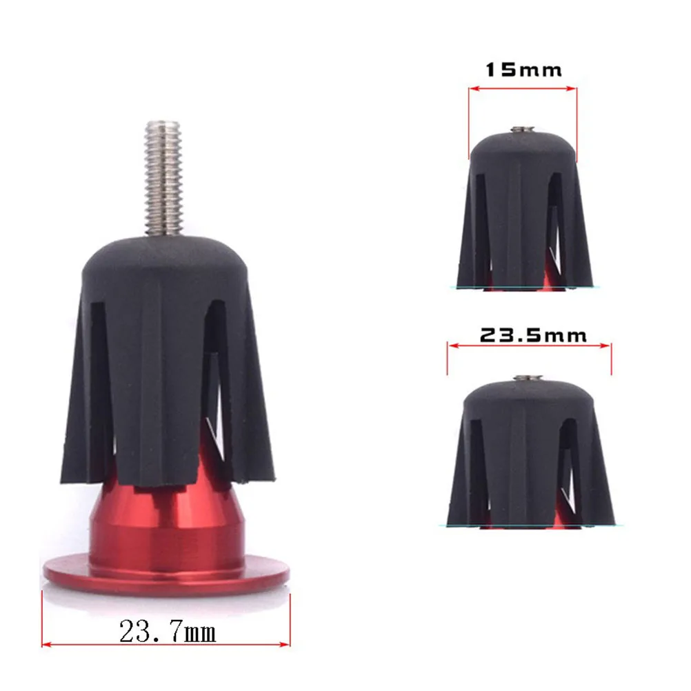 

3 Pairs Bicycle Handlebar End Plug Red Cap for 18-23.5mm Bike Grips Handle Accessories Mountain Road Folding Bikes Durable Easy