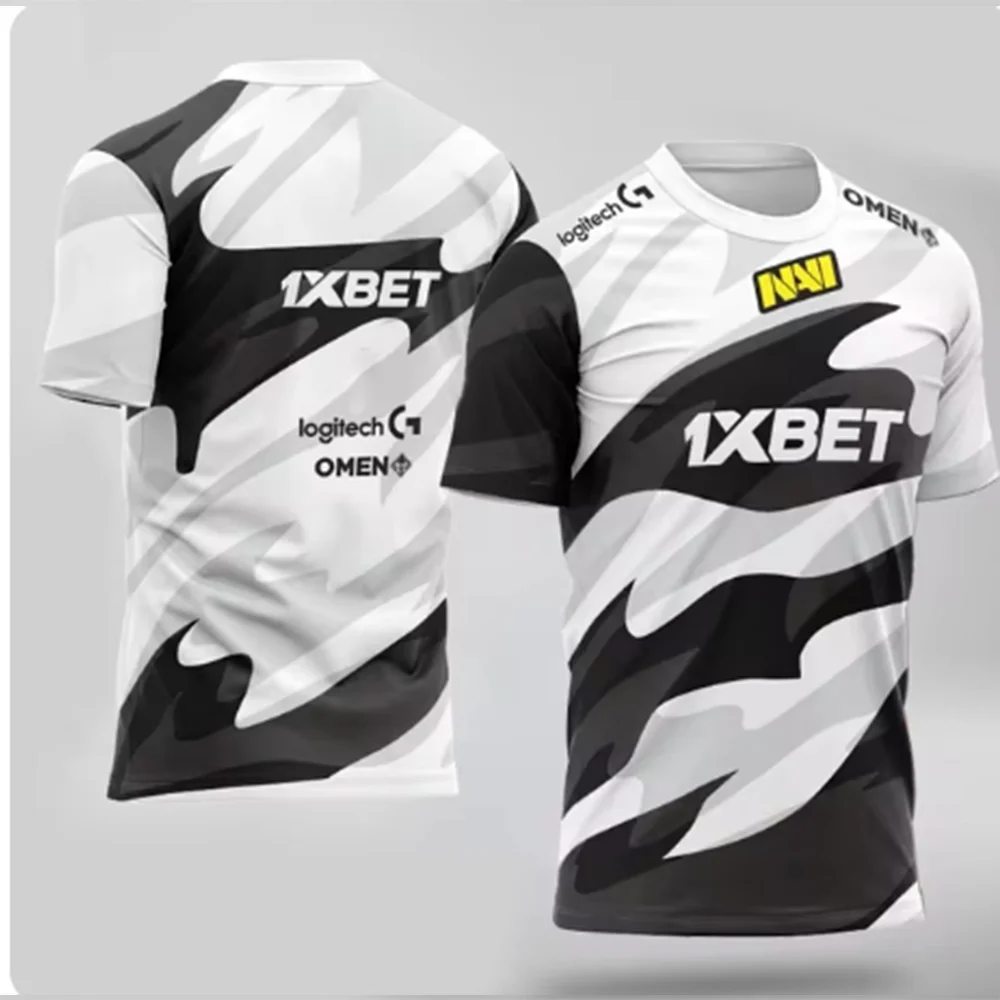 2024 The new 2024 CSGO Esports NAVI Team Uniform Summer Breathable Casual Sports T-shirt 3D HD Printed Shirt Shipped Quickly