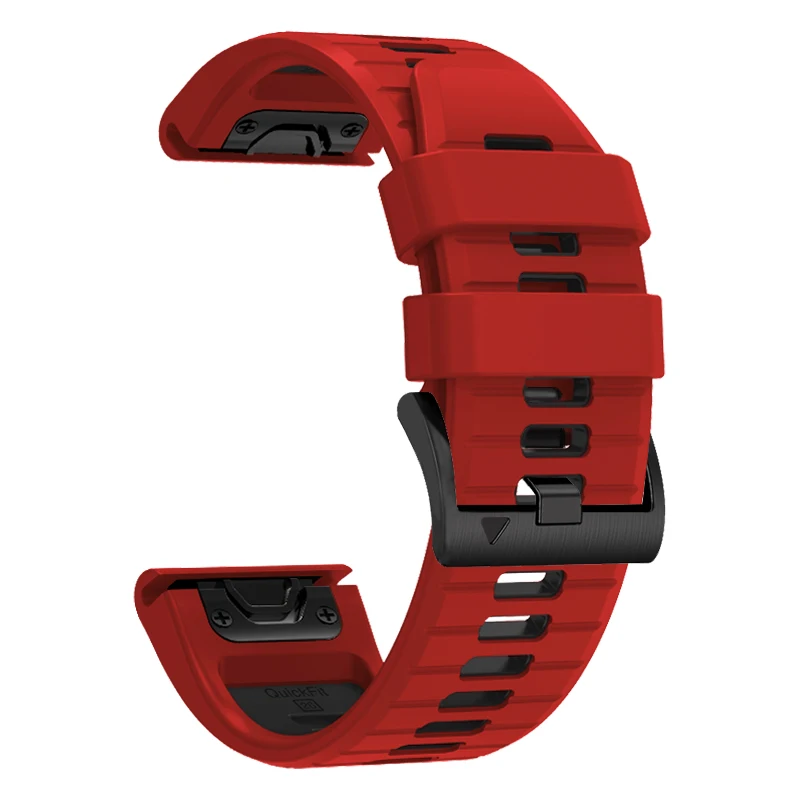 22 26 MM Siliconen Horlogeband Strap Voor Garmin Fenix 7 7X 6X 6 Pro 5 5X Plus Epix Gen2 Enduro 2 Polsband QuickFit Release Bracele - afbeelding 1