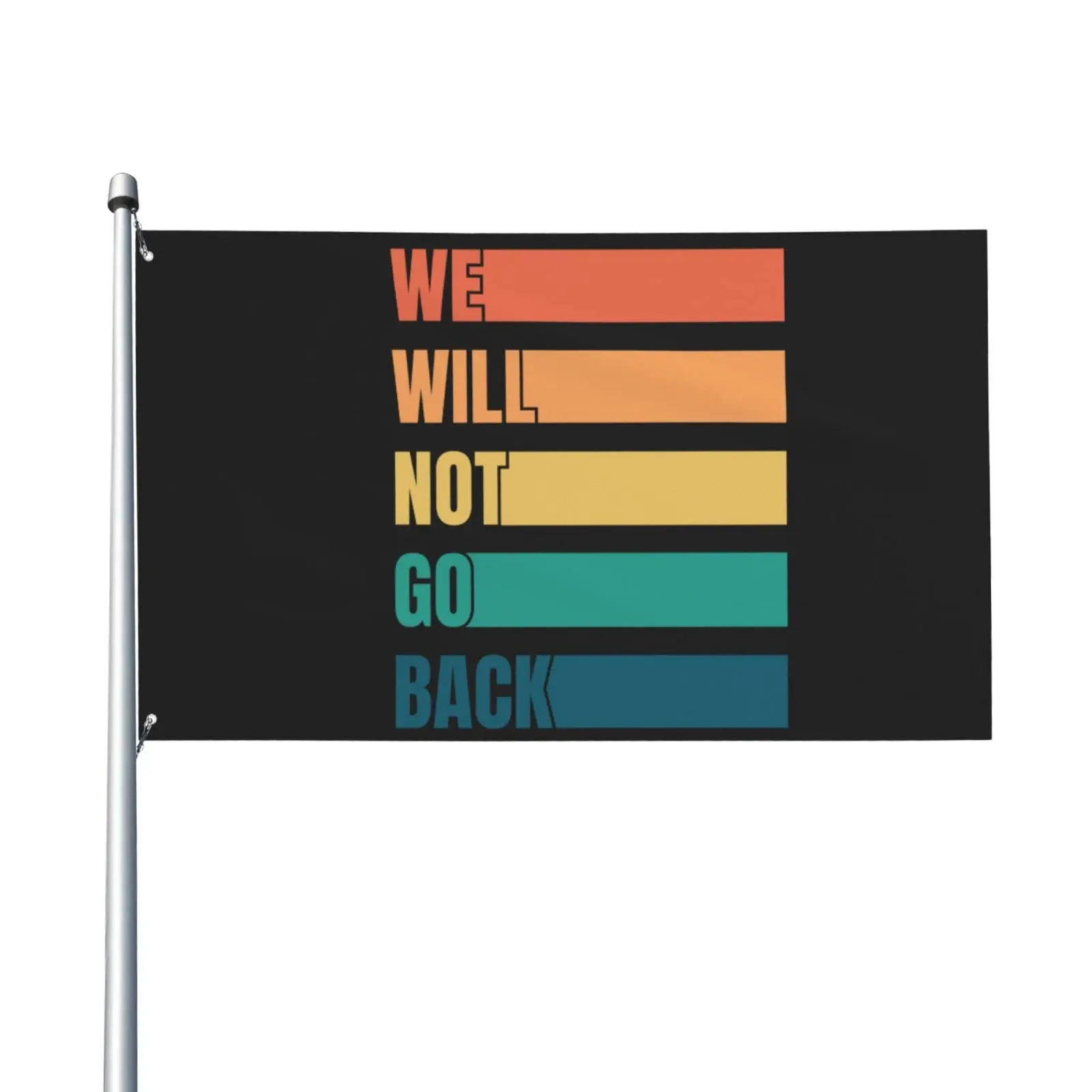 Flagnshow 100% Polyester We Will Not Go Back Pro Choice Flag