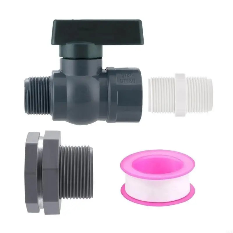 

Complete Rain Barrels Tap System With Shutoff Valves Hose Adapters Installation X3UC