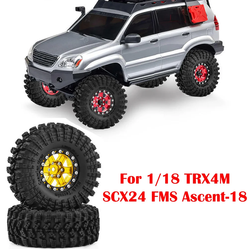 

﻿Wheel Hub Set for 1/18TRX4M SCX24 FMS Ascent-18 ​1.3-inchTire Climbing Wheel Hub D381 Accessories