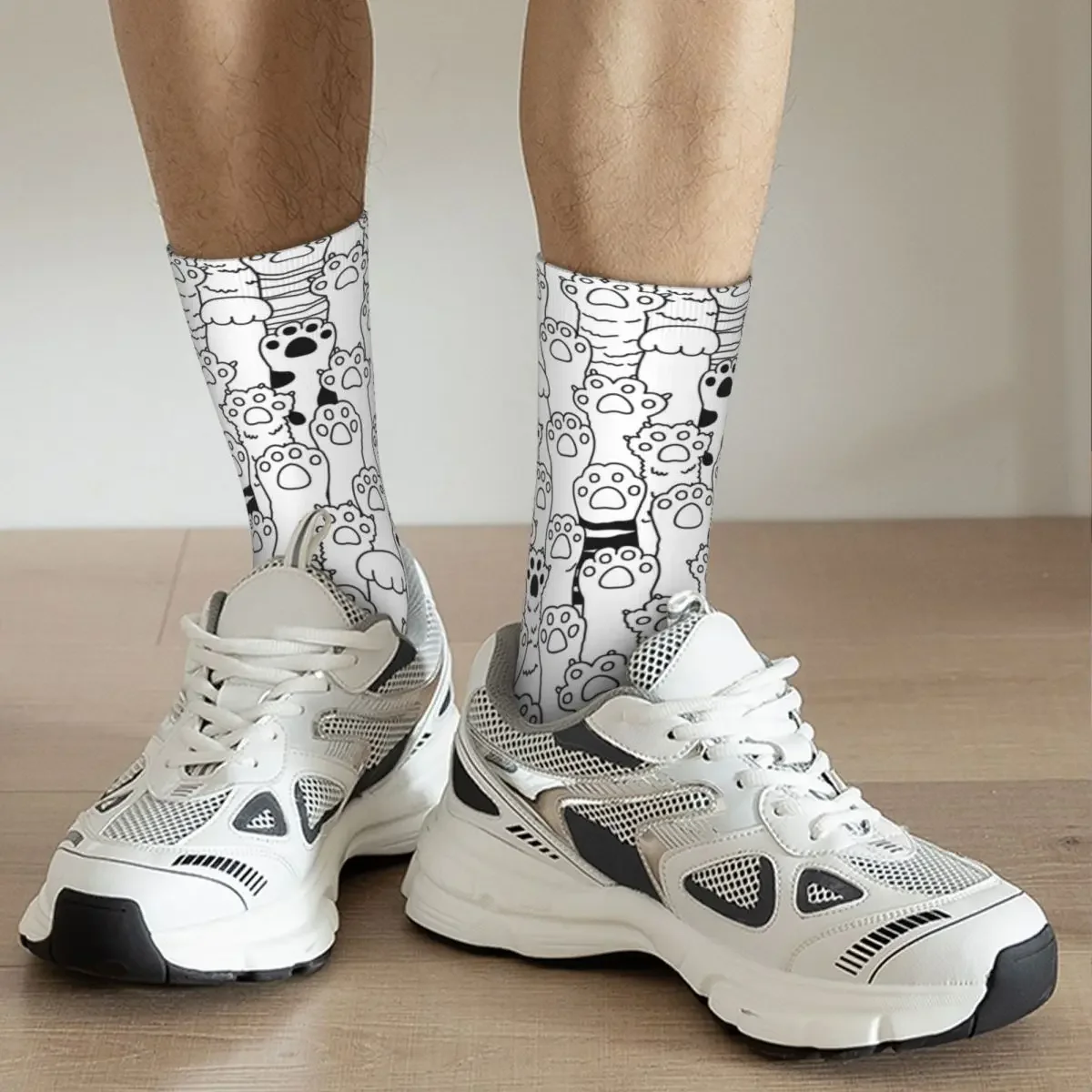 Calcetines de fútbol transpirables para hombre y mujer, medias coloridas con diseño de Bulldog y perro, para Otoño e Invierno