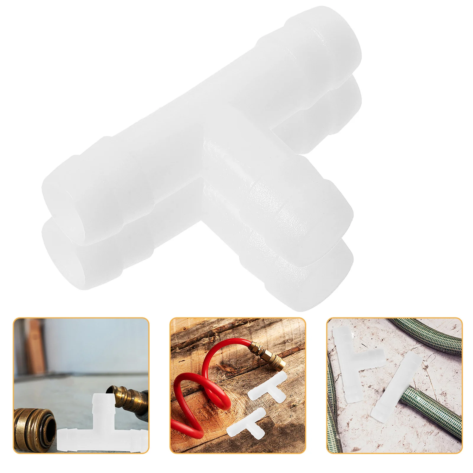 ข้อต่อท่อระบายน้ำ 4 ชิ้น แบบสามทาง สำหรับเครื่องปรับอากาศ ช่วยระบายน้ำที่เกิดจากการทำงานของเครื่องปรับอากาศ อะแดปเตอร์สำหรับเครื่องปรับอากาศแบบติดหน้าต่าง