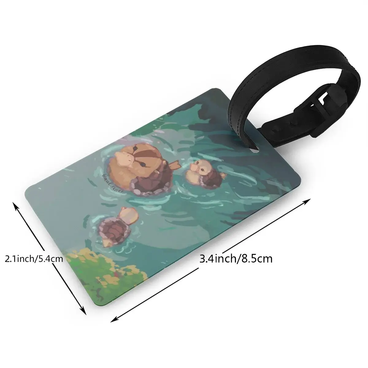 Turtle Duck Pond Avatar The Last Airbender etichette per bagagli accessori per valigie bagaglio da viaggio etichetta d'imbarco porta etichette portatile