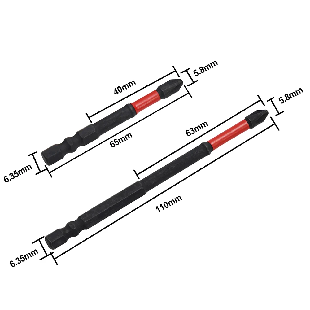 65mm Magnetic Special Slotted Cross PZ Screwdriver Bits FPZ1 FPZ2 FPZ3 For Circuit Breakers Electric Tools For Electrician Tools