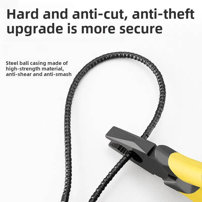 1PC  20/28/38cm Safety Anti-Theft Portable Hardened Outdoor Plastic Steel Cable Shot Padlock Key Length Gun Trigger Lock