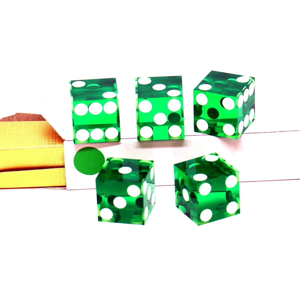 5pcs D6 Acrylic Right Angle Dice Board Game Dice Set Polyhedral Table Game Dice Role-Playing RPG Dice