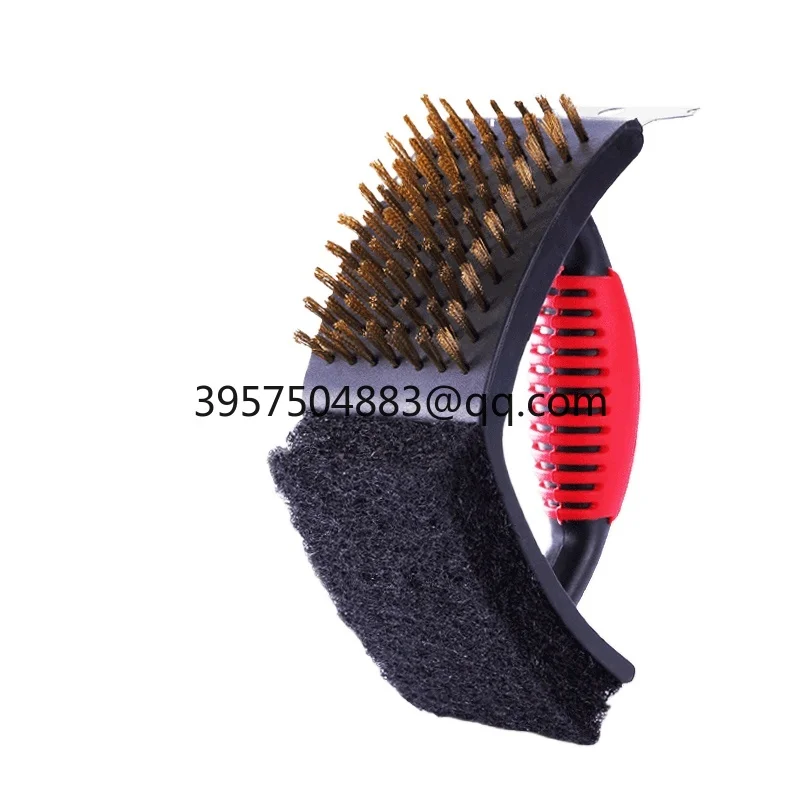 Cleaning brush, cleaning utensils, three-in-one, outdoor courtyard barbecue grill, barbecue grill, cleaning accessories, tools