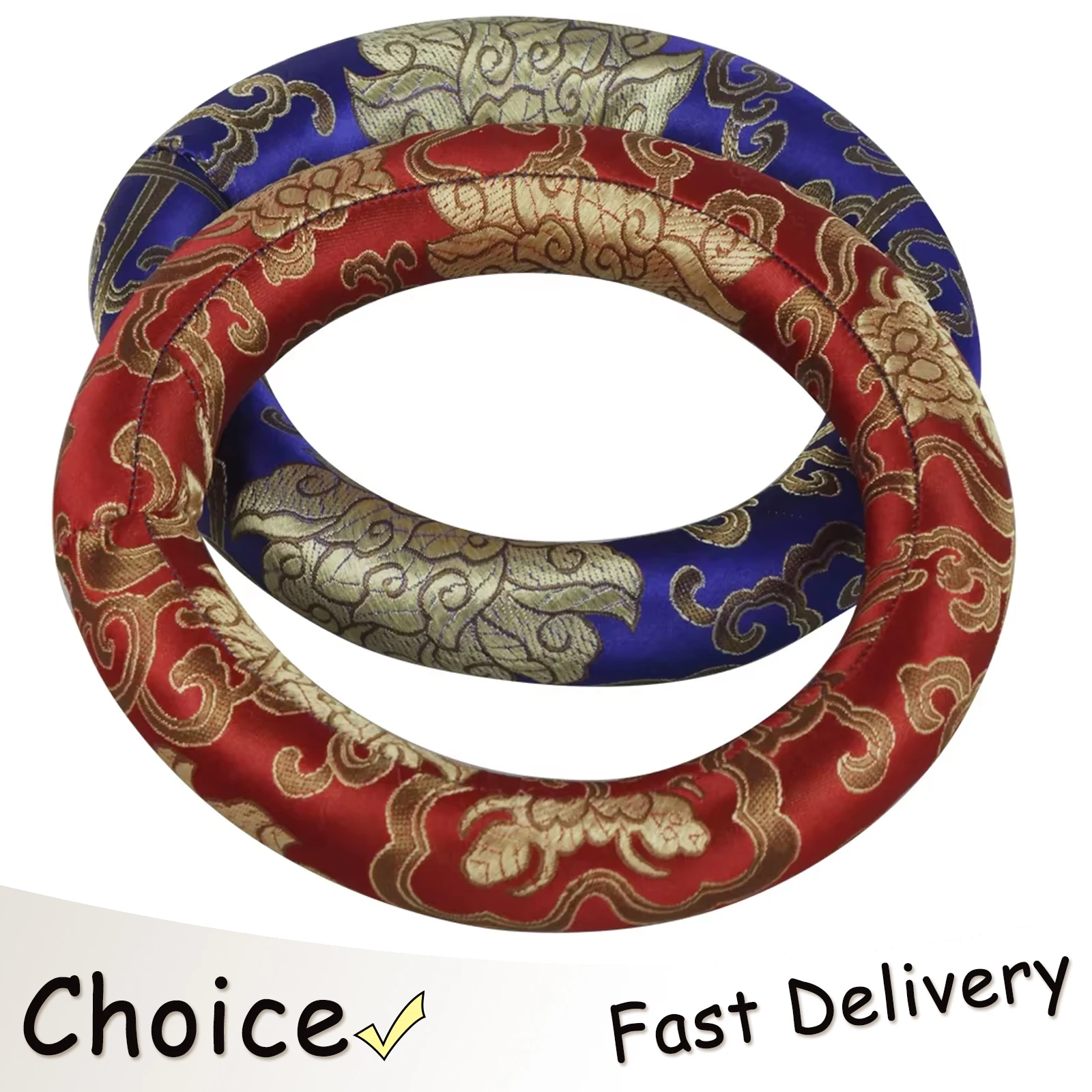 IRIN Singing Bowl Cushion Home Decoration Pad Instrument Accessories Silk Mats for Yoga Meditation Buddhist Bowls Parts