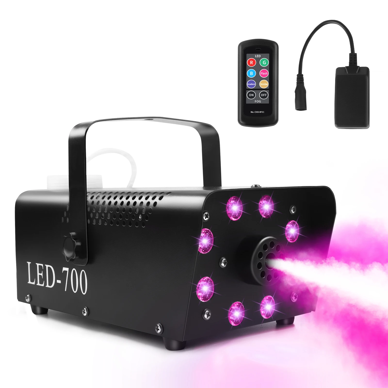 maquina de fumaca led colorida rgb em equipamento colorido spray para desempenho de palco banquete de casamento 700w pcs 01