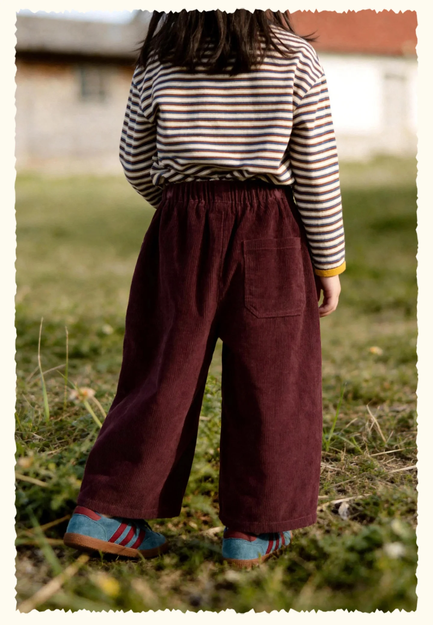 Amila 2026 Herbst Neue Kinder-Freizeithose mit seitlicher Pinguin-Verzierung Vintage Niedliche Atmosphäre Vielseitige Hose – Detail 19