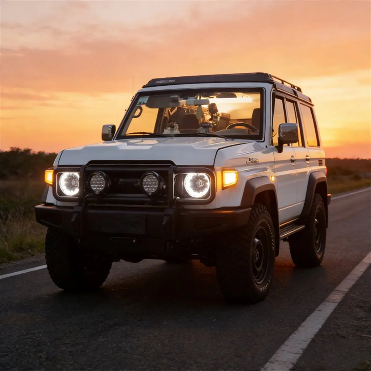 update. Front Corner Indicator Light for Toyota Land Cruiser LC71 LC76 LC78 1985-2026 Turn Signal Light Accessories