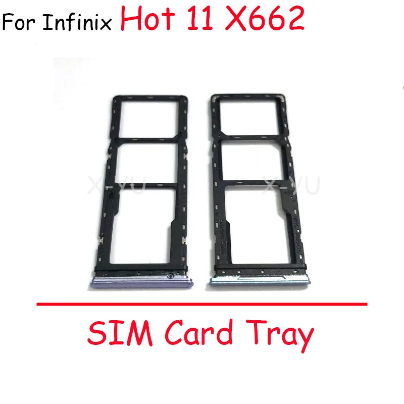 

Для Infinix Hot 10 Lite X657B X657 / 11 X662 X662B X689F / 12 X6817 / 12 Play X6816 Sim кардридер держатель SD слот адаптер