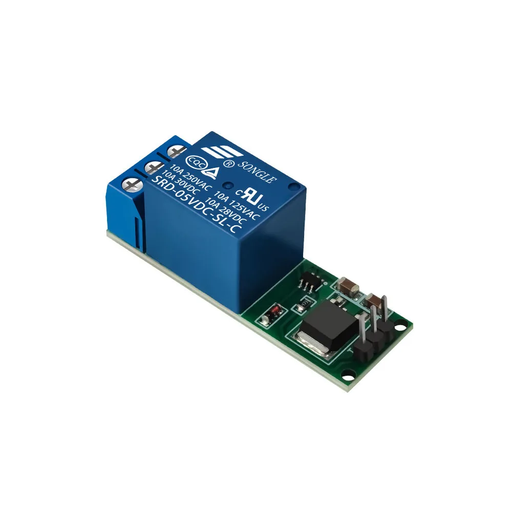 

DC 6-24V Latching Relay Flip-Flop Module Bistable Self-locking 1 Channel Relay Module for Arduino