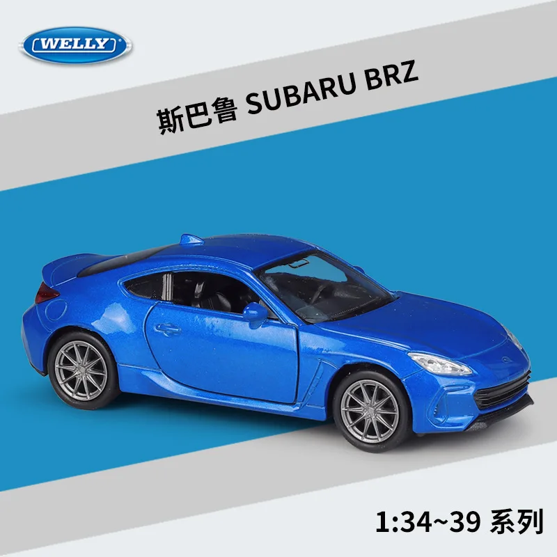 Welly 1:36 Subaru Subaru Brz Mock-up Of The Finished Alloy Car Model Boomerang Toy