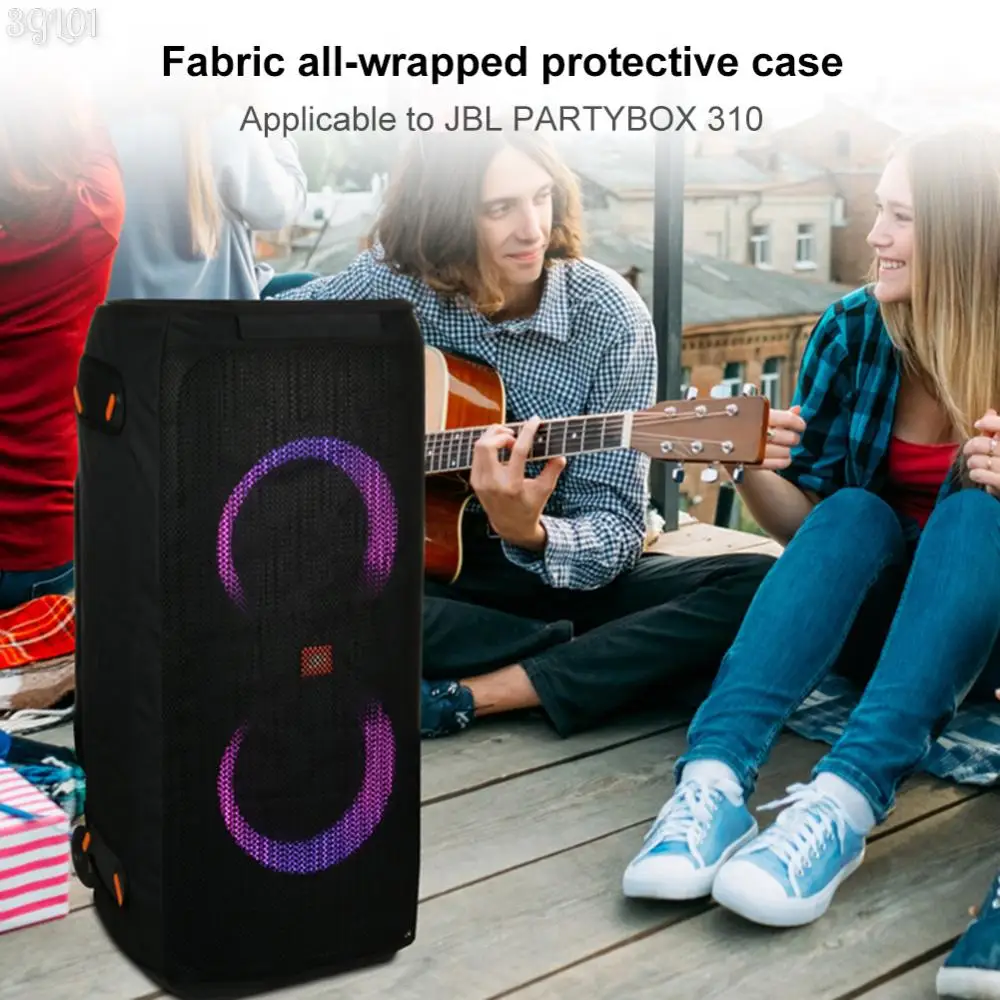 Impermeável Speaker Capa Contra Poeira, Luva protetora resistente a riscos para JBL PartyBox 310, Alto-falante compatível com Bluetooth