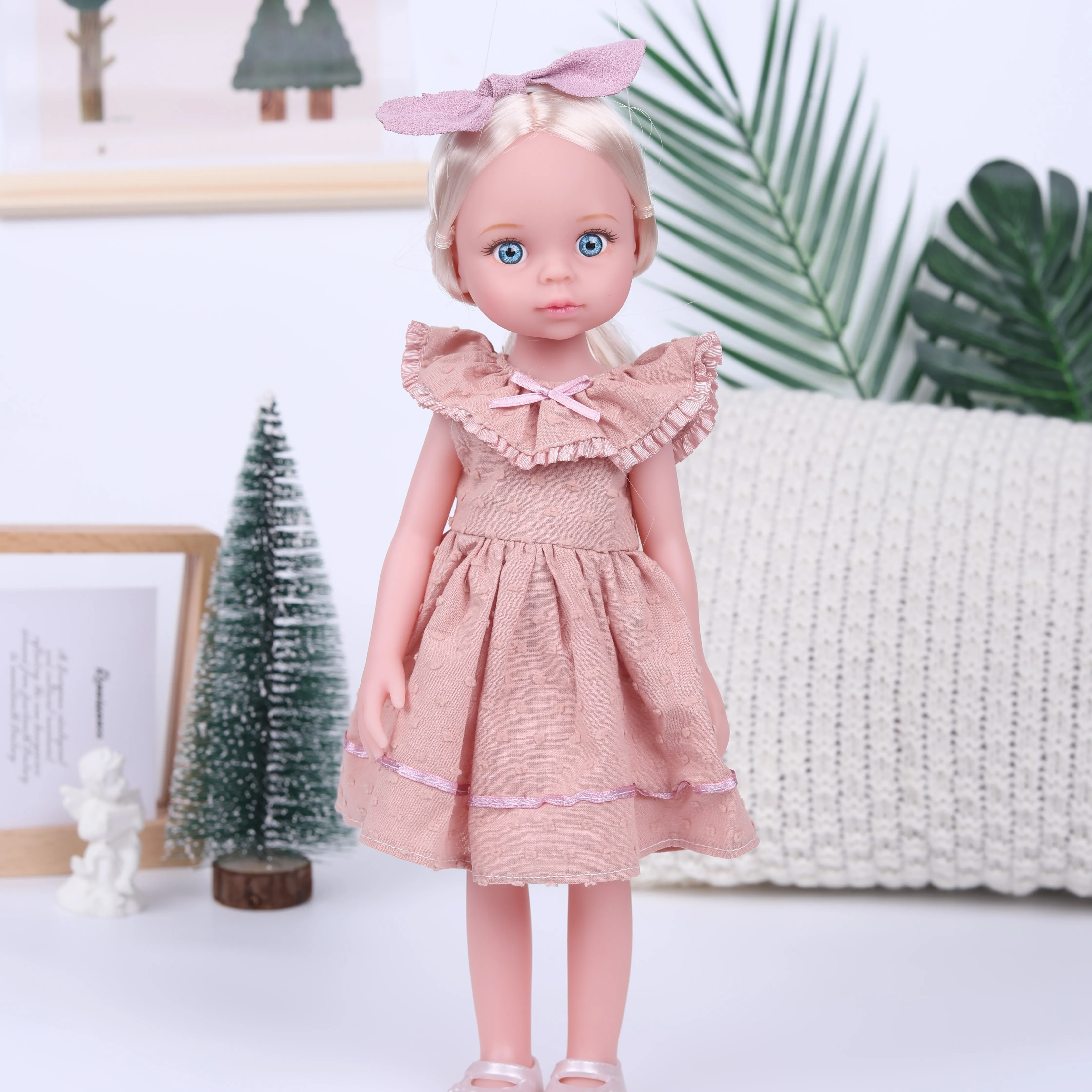 Realistic 14 Inch Baby Doll Girls Toys,Figures Collect Toys Birthday Gifts for Children