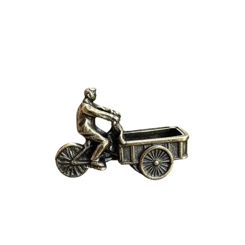Vintage Metal Tricycle Figurine Antique Finish Exquisite Detail For Home Decor Collection Gift