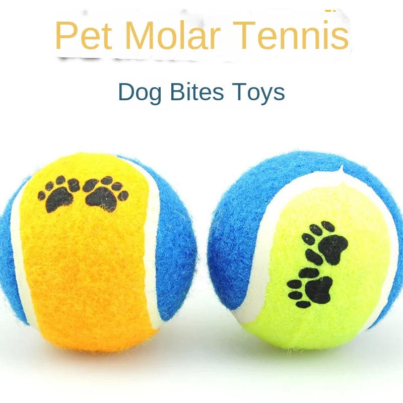 

Pet toys, dog toys, cat toys, grind-resistant teeth, tennis training toys 6.5cm diameter