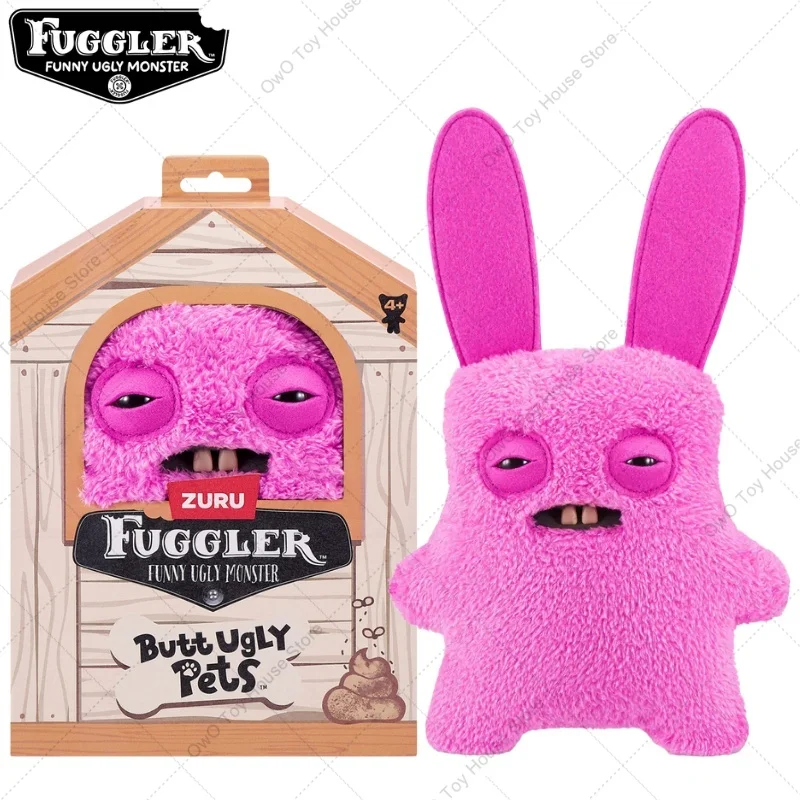 Original fugler dentes feios monstro bunda animais de estimação feios brinquedos de pelúcia kawaii fugglers cão gato dos desenhos animados animais de pelúcia peluche boneca presente