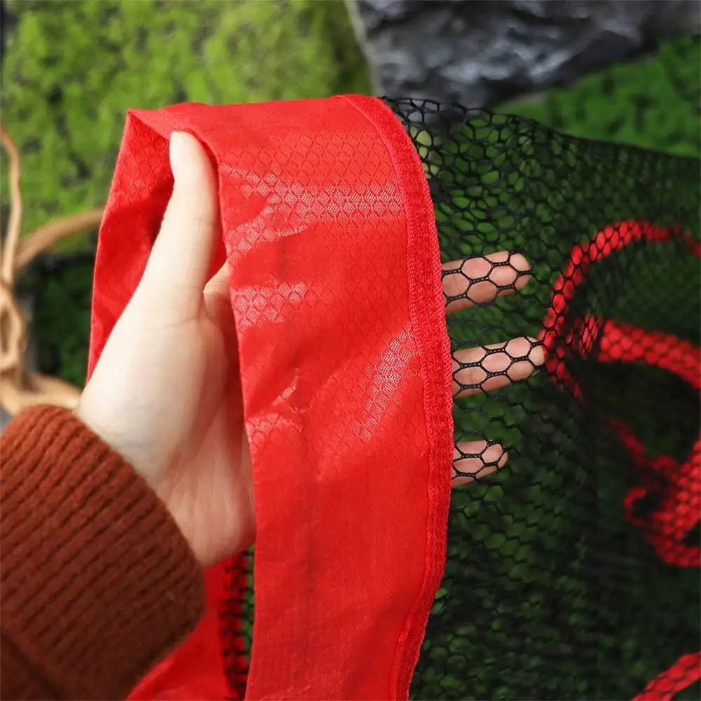 

Drawstring Fishing Mesh Bag Fish Protection Bundle Mouth Live Fish Net Pocket Fishing Basket Folding Fishing Net Cage