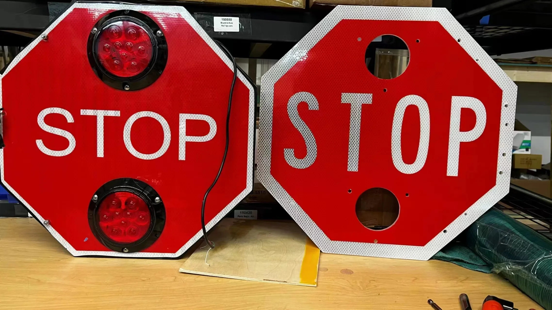 Specialty 6-Series Strobe Light School Bus Stop Arm Overview Test