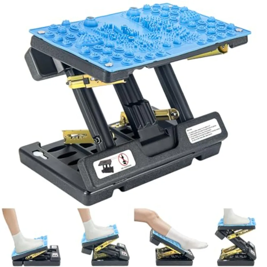 

Подставка для ног под стол для работы, регулируемая по высоте, с рефлексологической подушкой, складная, эргономичная, для снятия напряжения в мышцах