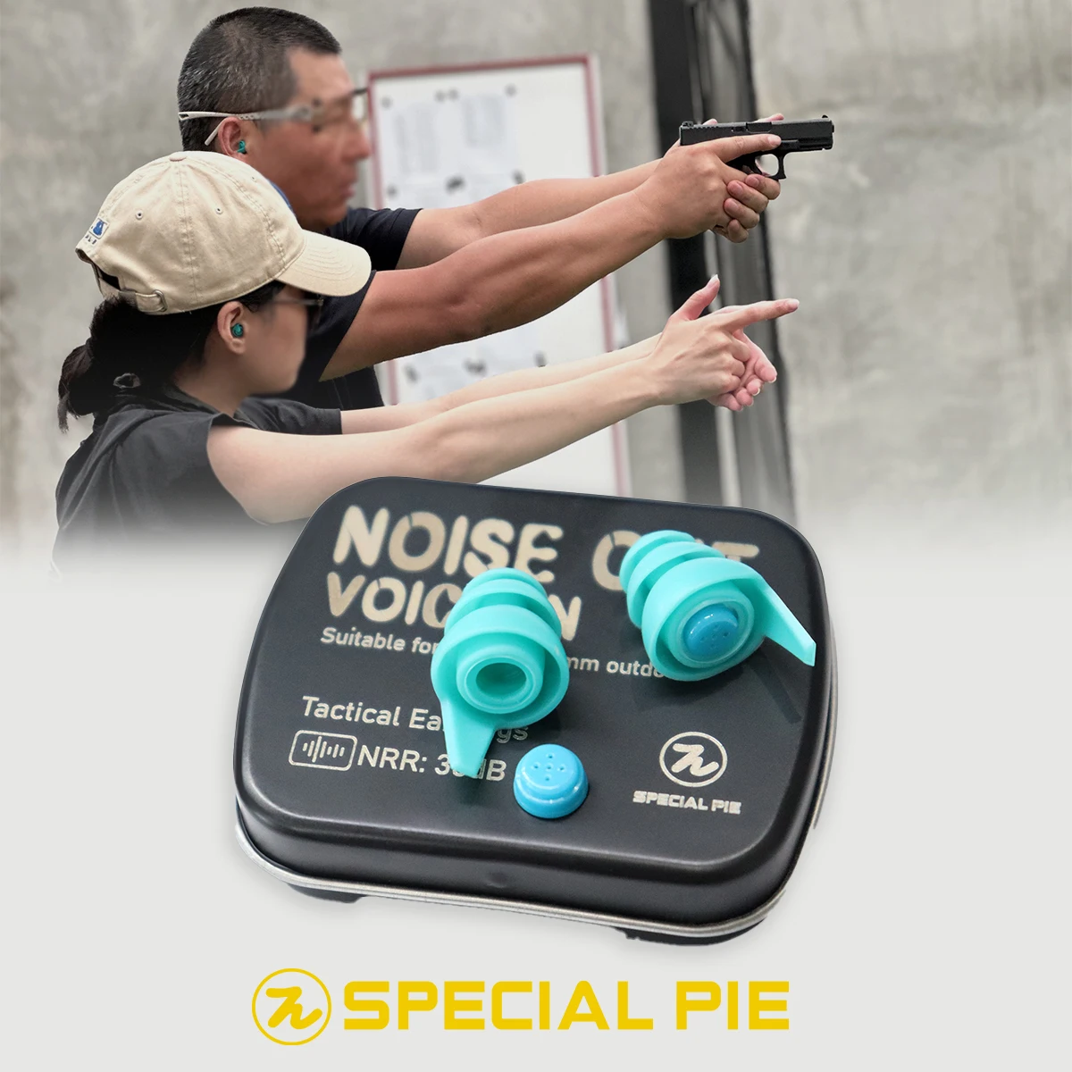 Shooting Earplugs 30 dB NRR Hearing Protection Plugs for Firing Range &  Hunting & Shooting, Reusable Ear Plugs