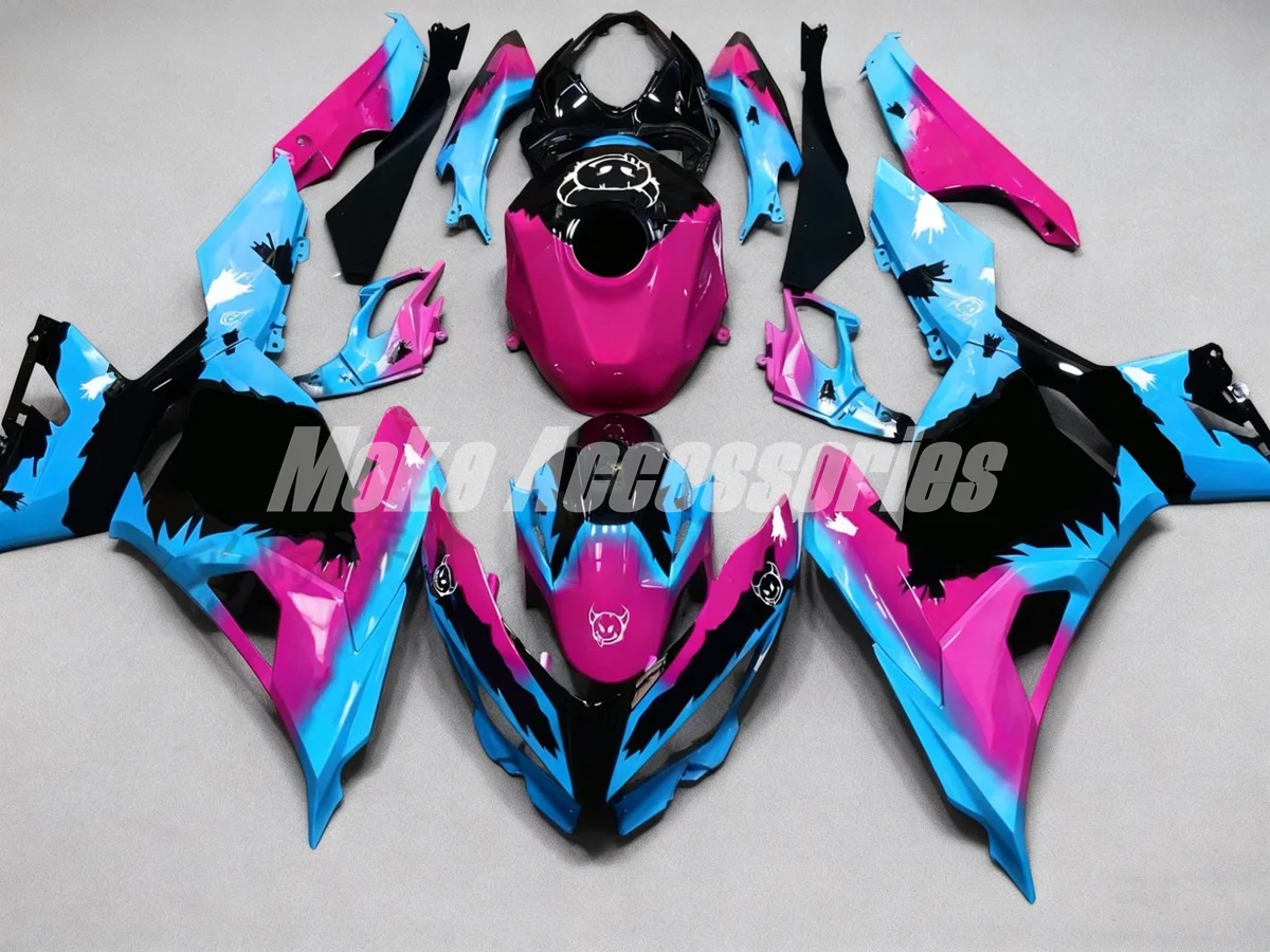 

Комплект обтекателей для Ninja 400 2018-2023, высококачественный комплект кузовных деталей из ABS-пластика, синий, черный, белый цвета.