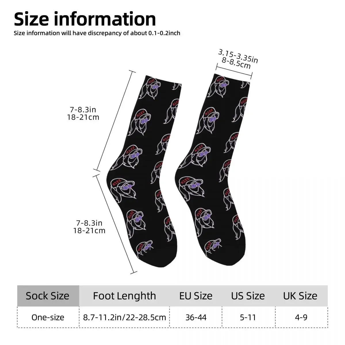 Rezz Dj Record Producer Best Logo Socks Harajuku Super Soft Stockings All Season Long Socks for Man's Woman's Birthday Present