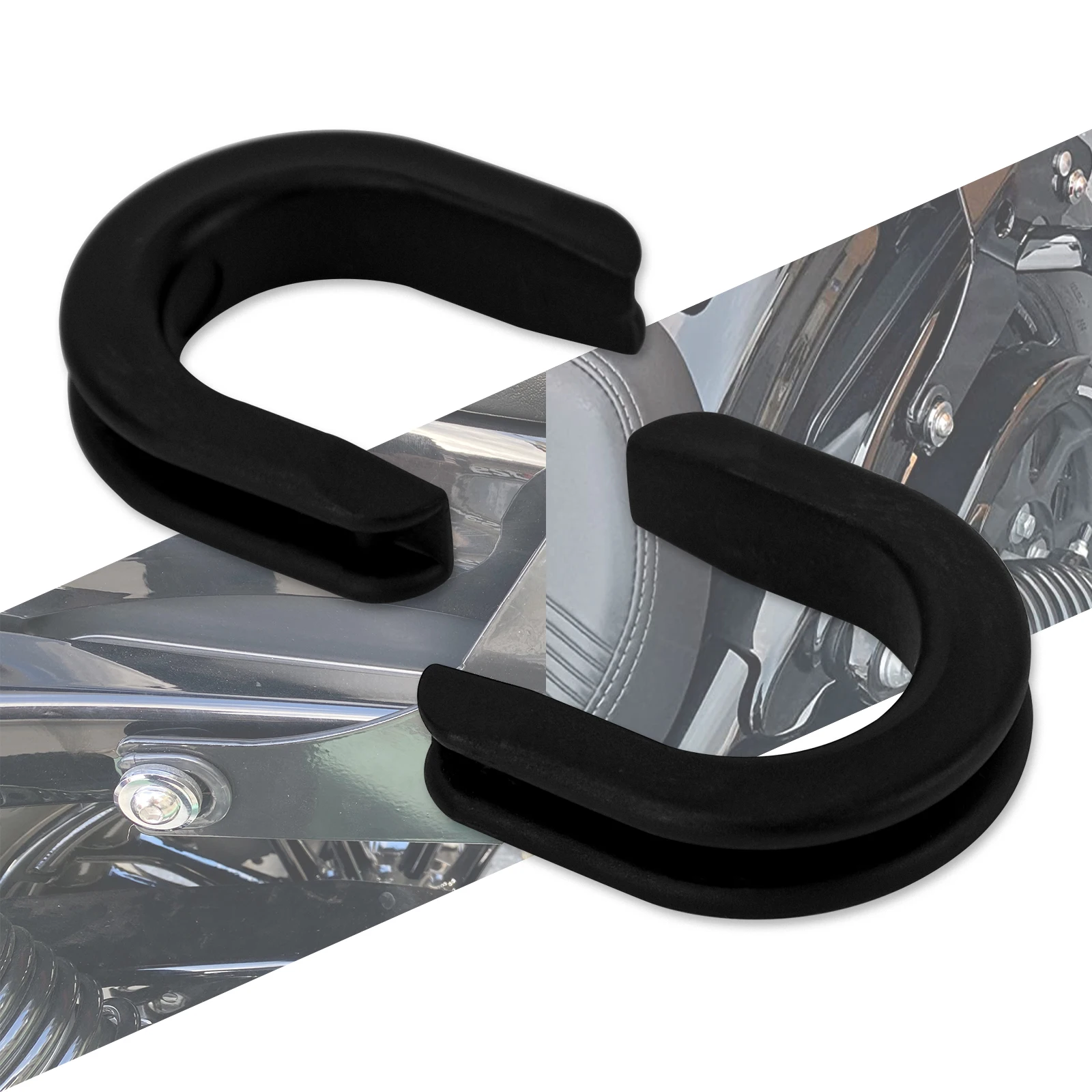 

Motorcycle Sissy Bar Luggage Rack Side Plate Mounting Bracket Grommet Bushing For Harley Touring Street Glide Sportster