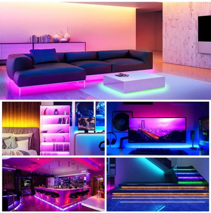 DC12V RGB COB LED Strip 756LEDs/m High Density Flexible FOB COB Linear Led Lights Tape for Indoor Decoration Lighting