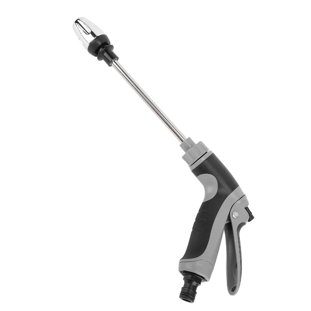 Plastic Garden Hose Nozzle Long Extension Rod Black Grey Garden Water Hose Nozzle Lightweight Portable Garden Sprayer Nozzle