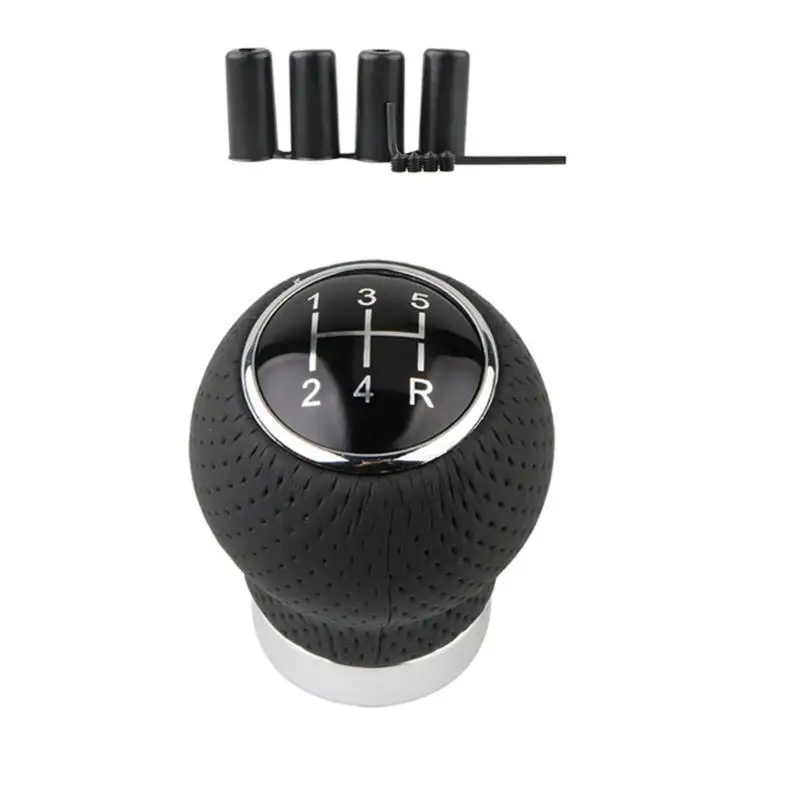 

31BC Ergonomic Leather Gear Shifts Knob Manual Shifter Handle easy installs Car Shifts Handle for Comfortable Driving