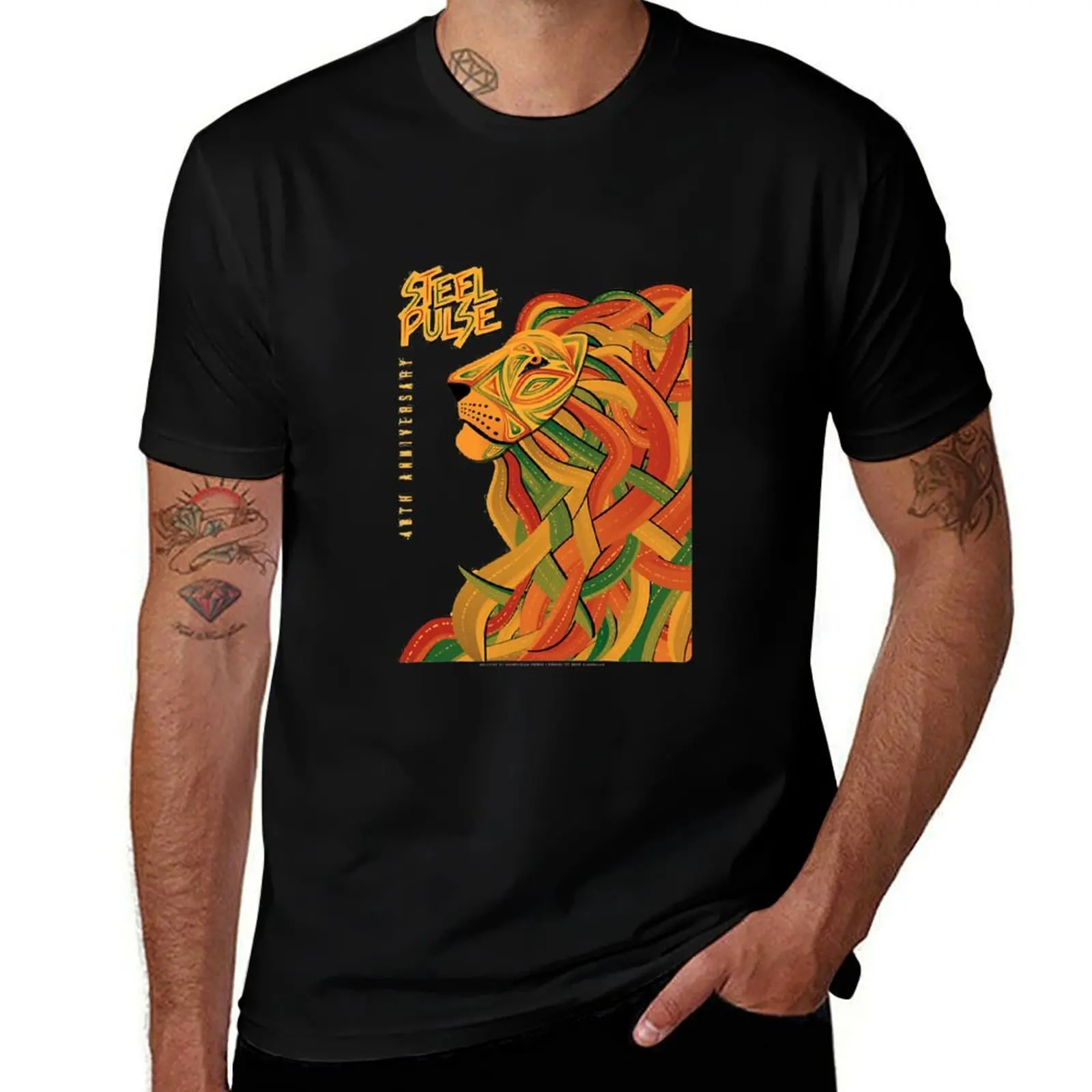 Steel Pulse Lion Steel T-Shirt shirts graphic tees sweat korean fashion customs t shirts men