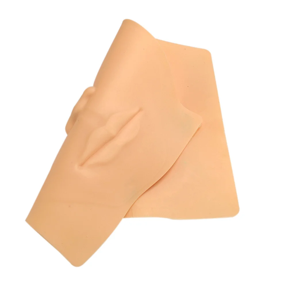 

3D Face Practice Skin For Microblading Training Sheets Silicone Skin-Like Texture Brow Eyeliner Tattoo