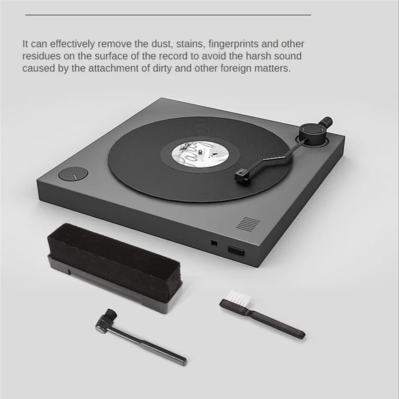 Daily 2Piece Cleaning Brush Dust-Remover Dust-Remover-Brush Turntables Cleaning Kit For Vinyl Record Player