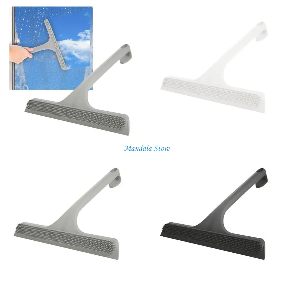 

U2JC All-Purpose Shower Squeegee Cleaner Glass-Cleaning Tools Silicone Squeegee Water Blade Cleaner for Cleaning Car Window