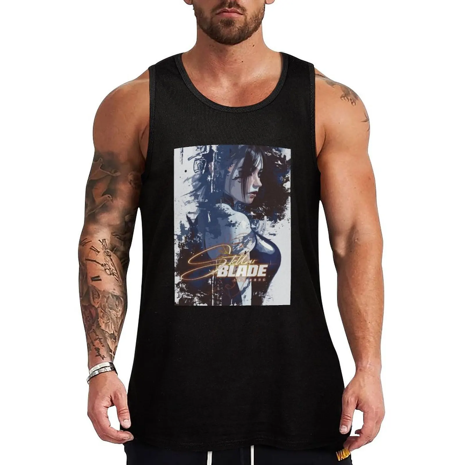 

Stellar Blade Fanart Tank Top sleeveless t-shirts for men t-shirts for men gym accessories men