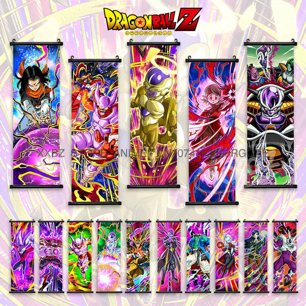 

Dragon Ball Super Scrolls Picture Home Decoration Frieza Wall Artwork Beerus Hanging Painting Android 17 Anime Poster Wallpaper