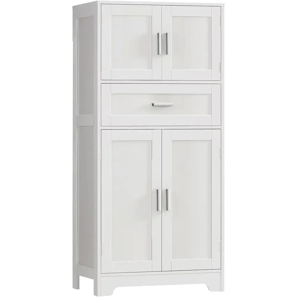 

Adjustable Shelf Bathroom Storage Cabinet, Large Tall Storage Cabinet with Doors, Kitchen Pantry Storage Cabinet, Suitable for L