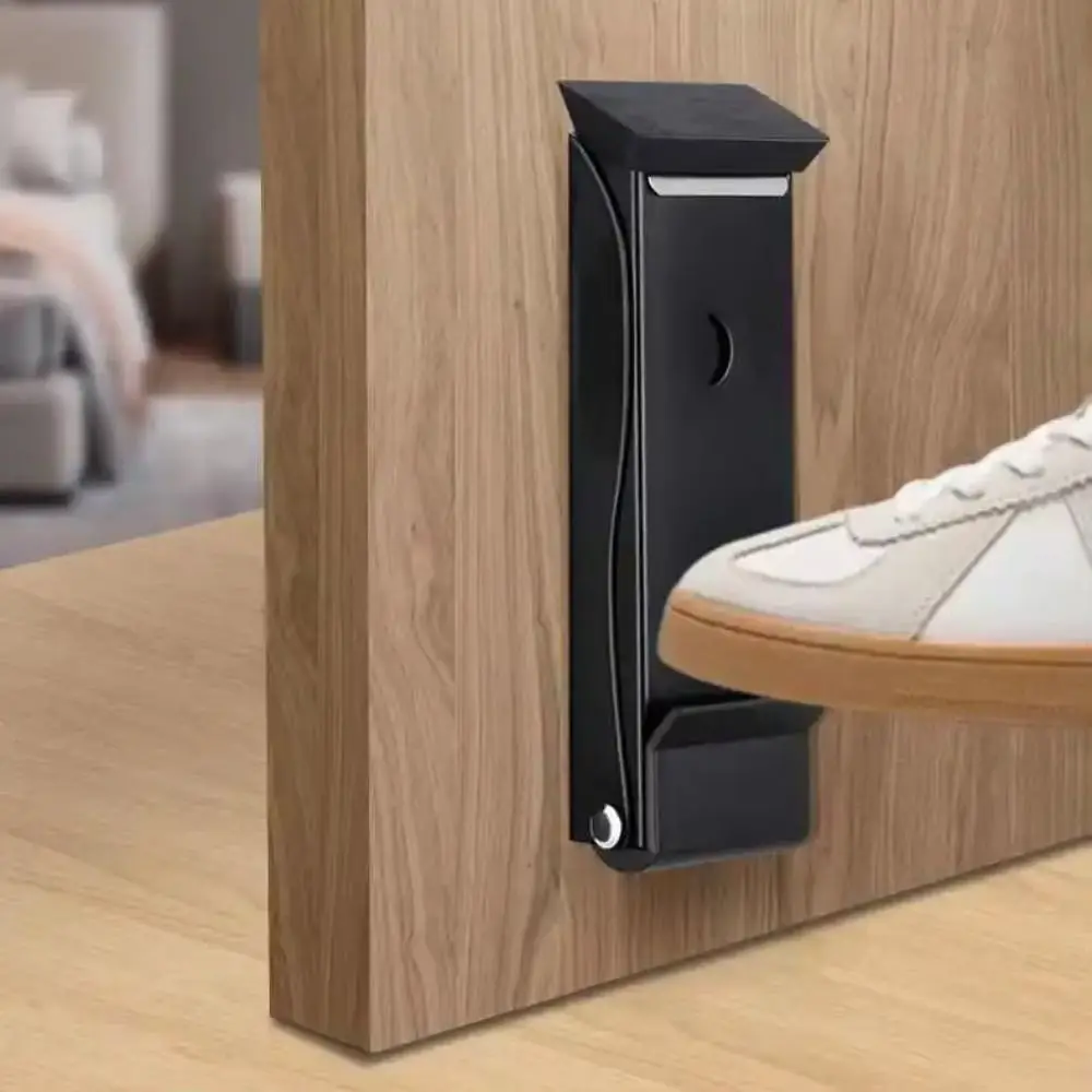 

No Drilling Flip Door Stopper Self Adhesive Anti-collision Door Holder Keeper Safety Kick Down Door Stop