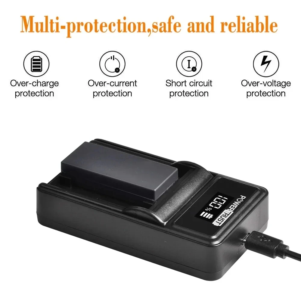 Powertrust NP-FC11แบตเตอรี่ + Charger LED NP-FC10สำหรับ Sony Cyber-shot DSC-P10 DSC-P8L DSC-P9 DSC-P7 DSC-P2 DSC-F77 DSC-P5 DSC-P3