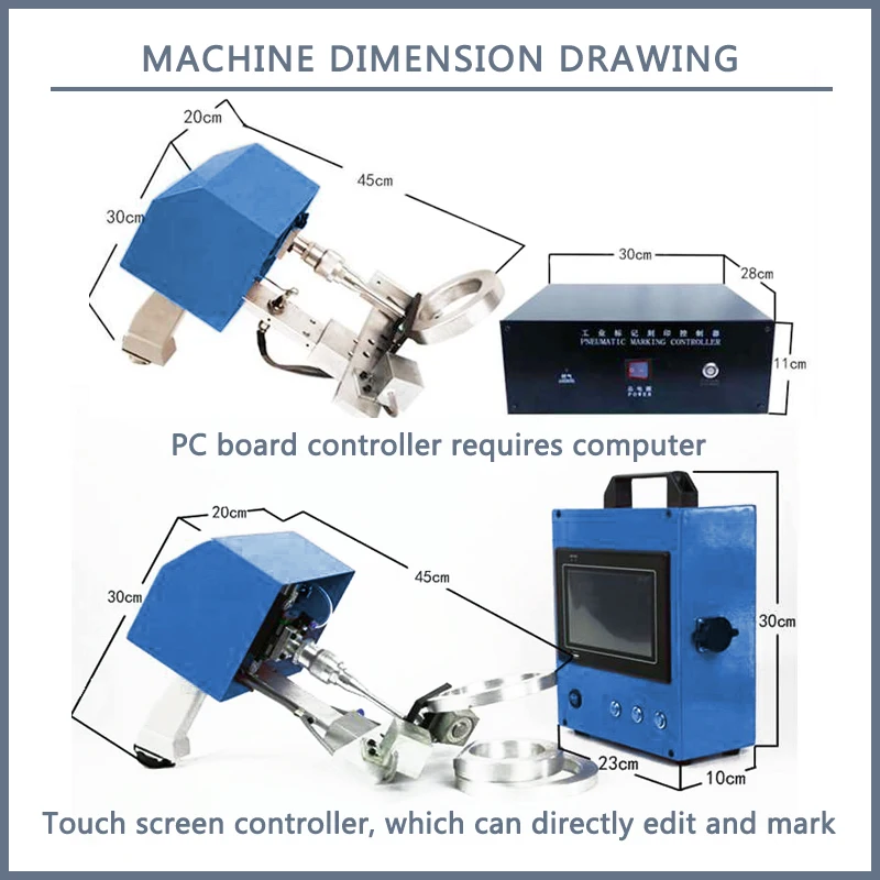 ZIXU Portable Small Cylinder Nitrogen And Argon Oxygen Cylinder Handheld Portable Pneumatic  Marking Machine