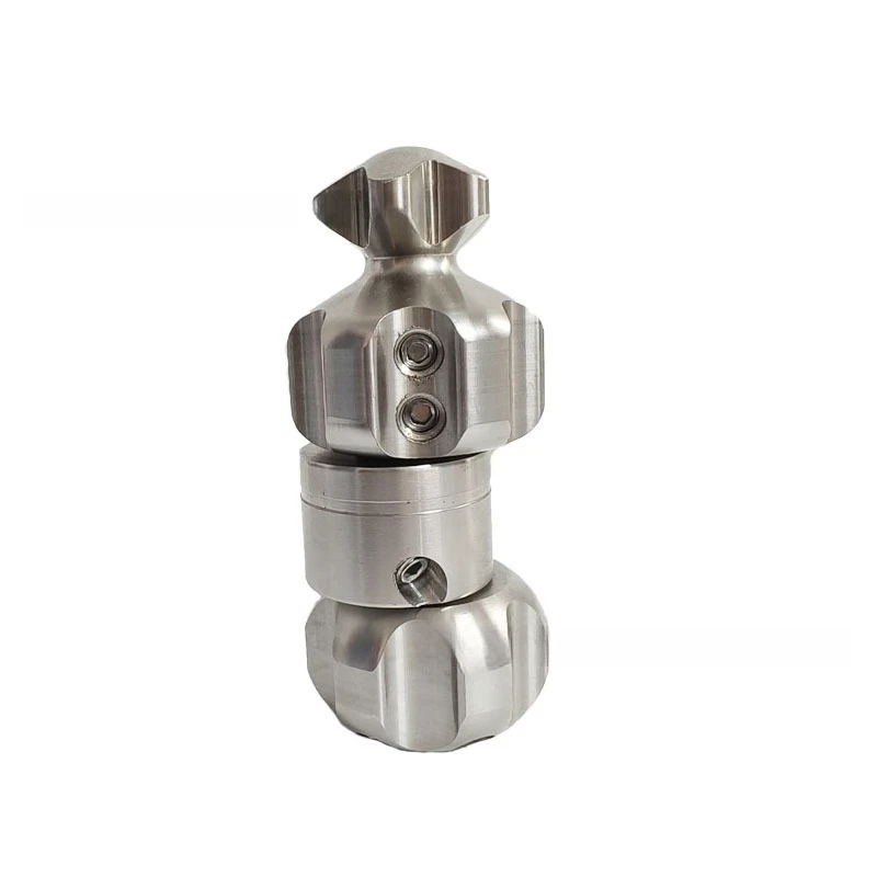High Pressure Rotary Sewer Nozzle, Swing Hammer Type for Drain Pipe Cleaning, Remove Cement, Hard Deposits & Grease