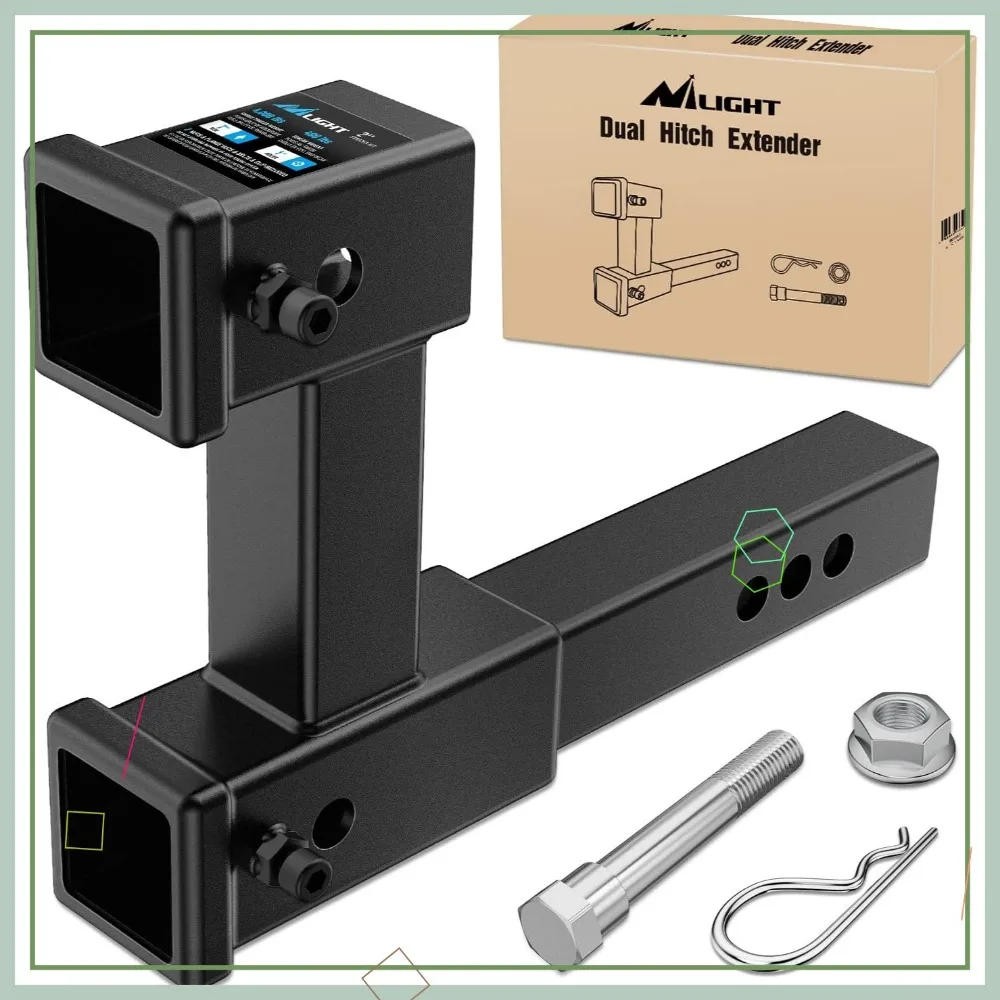 

2-дюймовый удлинитель сцепного устройства с комплектом болтов, максимальная длина 10 дюймов, регулируемая, емкость GTW 4000 фунтов для прицепов и аксессуаров