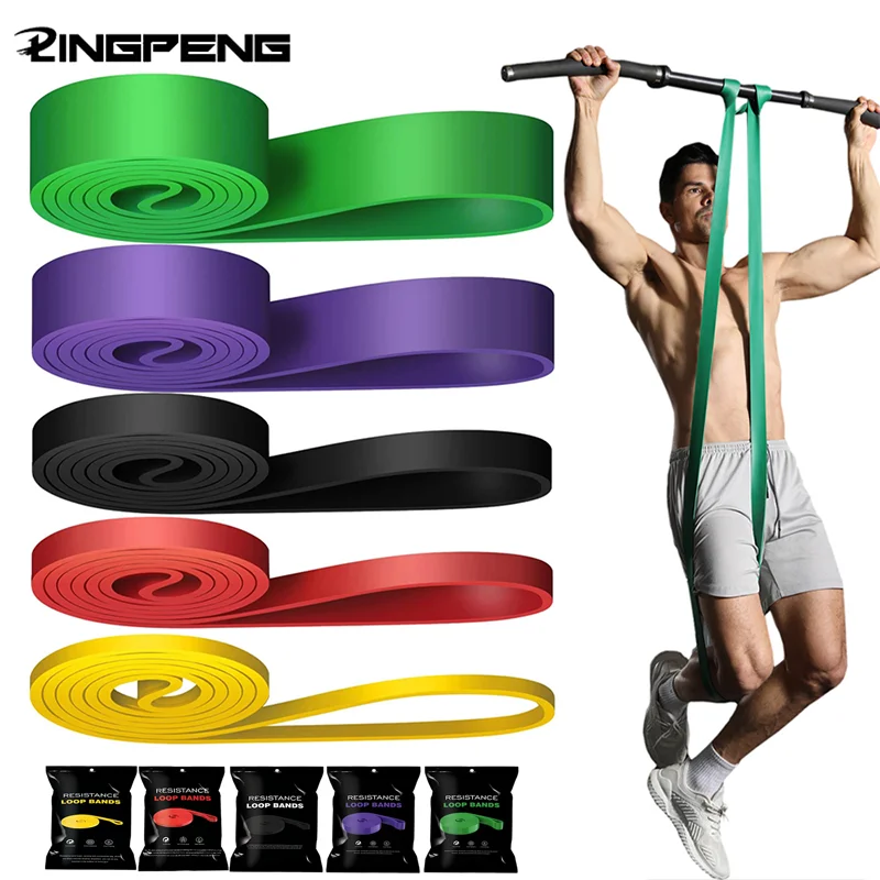 Unisex Fitness Band Pull Up Elastic Rubber Bands Resistance Loop Energy Set Home Gym Workout Expander Strengthen Trainning